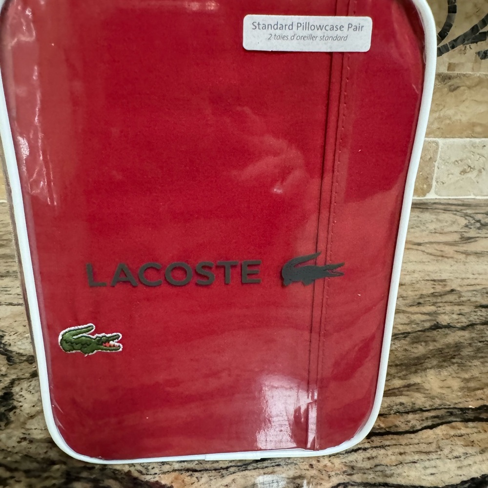 New Lacoste Standard Pillowcase Set